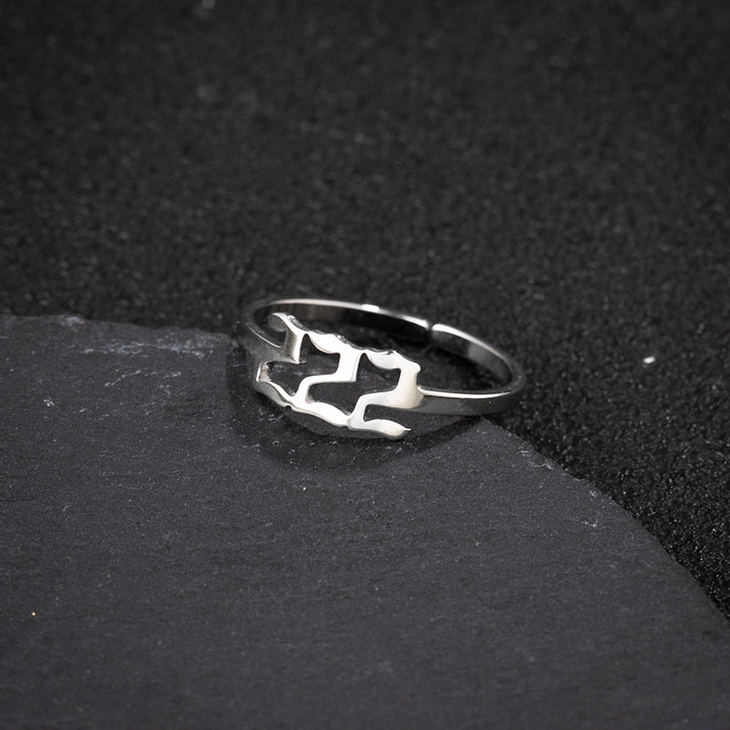 Venta al por mayor Anillos ajustables digitales de acero inoxidable